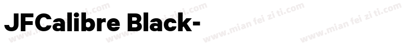 JFCalibre Black字体转换